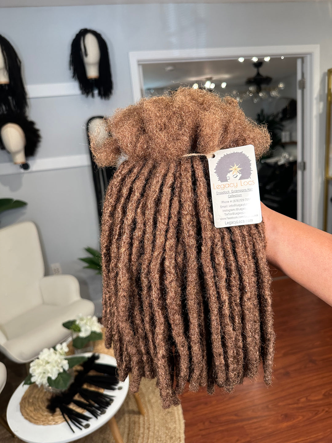 Medium Width-Interloc'd Loc Extensions *100 Locs Bundle*(READY TO SHIP IN 1-3 BUSINESS DAYS)