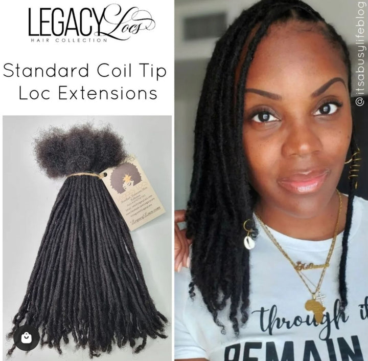Micro Width Standard Coil Tip Loc Extensions (CUSTOM PRE-ORDER /SHIPS IN 2-6 WEEKS)