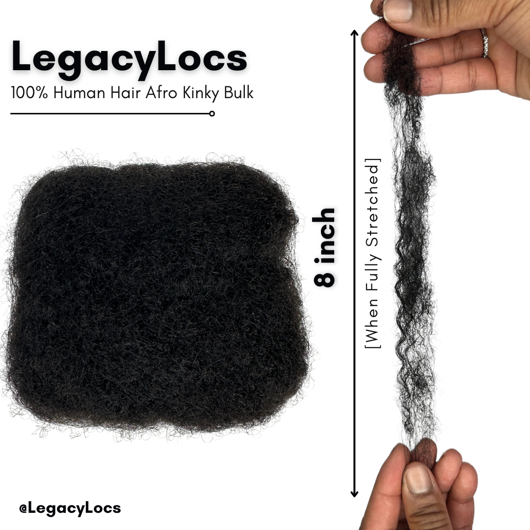 (30 Grams) Legacy Tight Afro Kinky Bulk 100% Human Hair