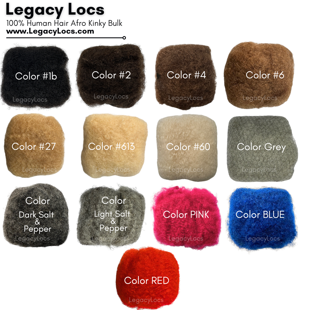 (30 Grams) Legacy Tight Afro Kinky Bulk 100% Human Hair