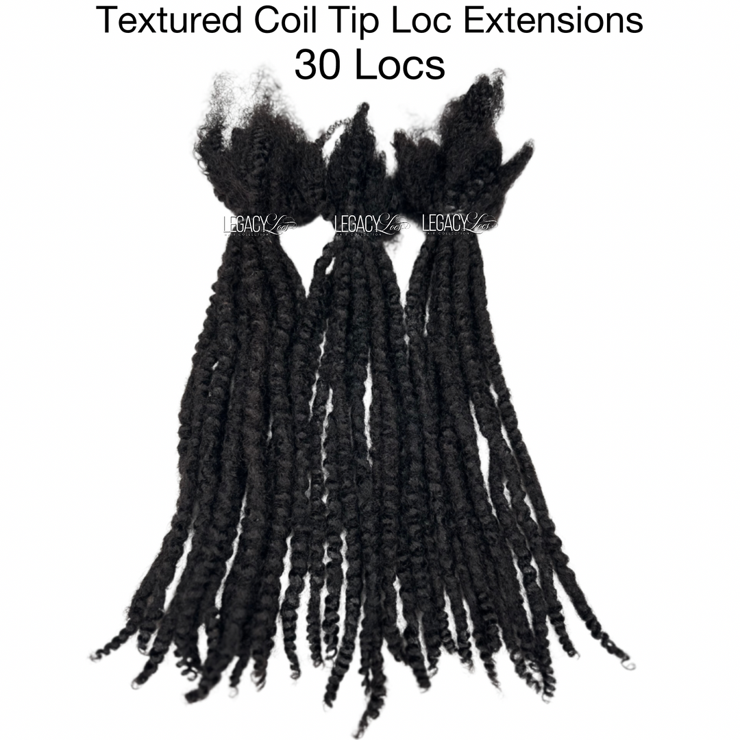 Textured Coil Tip Loc Extension Bundles (READY TO SHIP IN 1-3 BUSINESS DAYS)