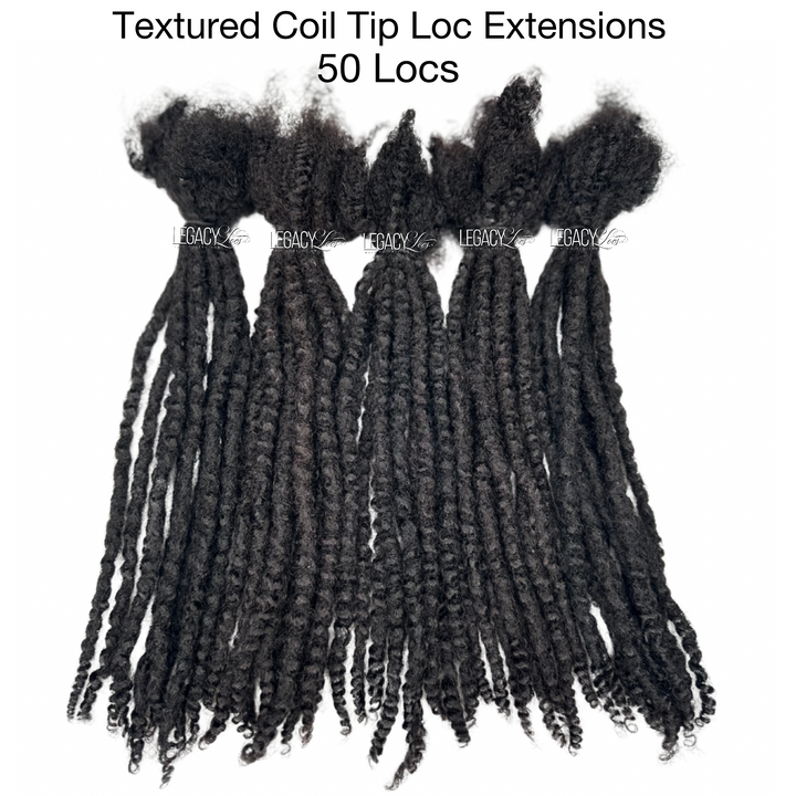 Textured Coil Tip Loc Extension Bundles (READY TO SHIP IN 1-3 BUSINESS DAYS)