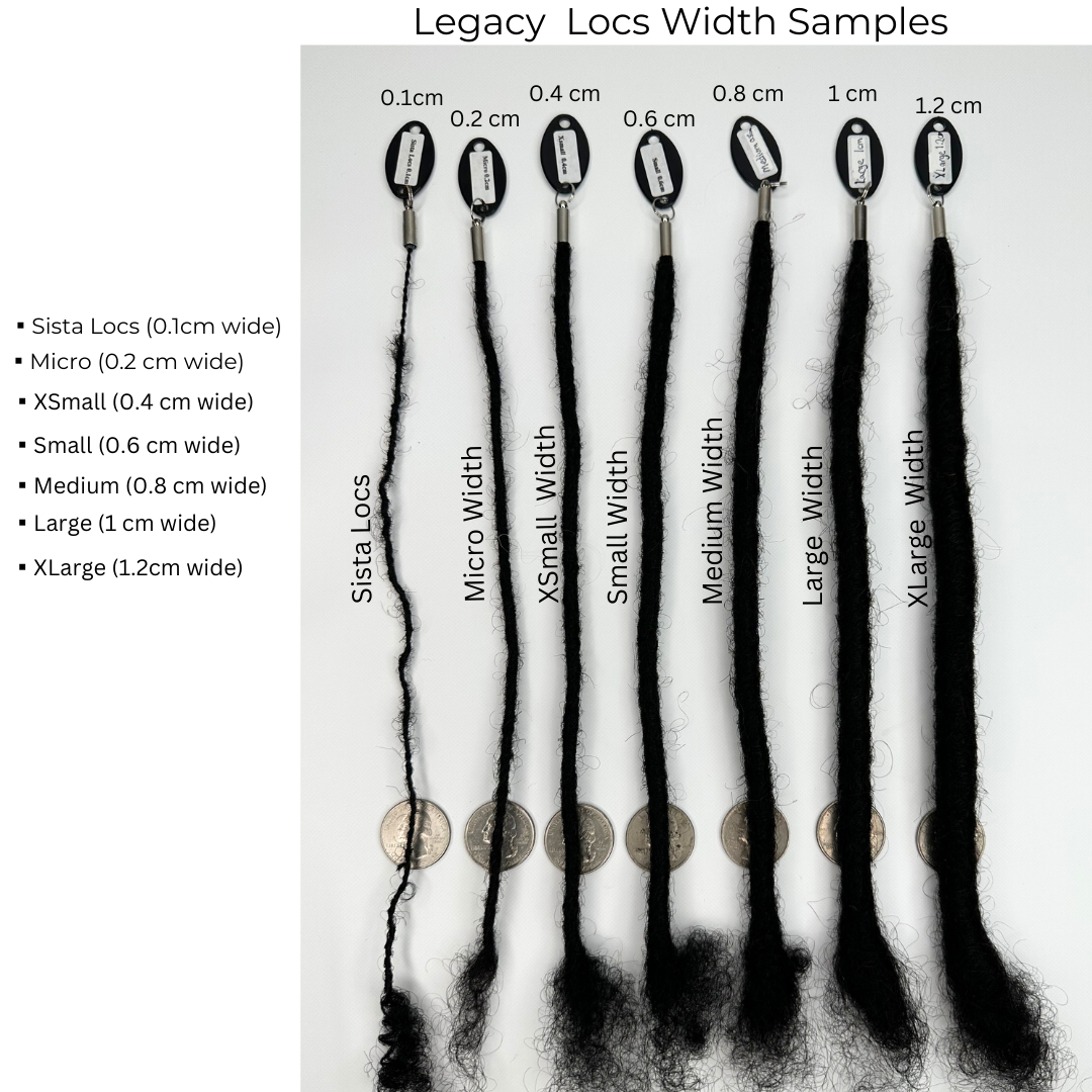 XSmall Width Standard Loc Extensions Color Honey Tip Variants(CUSTOM PRE-ORDER /SHIPS IN 2-6 WEEKS)