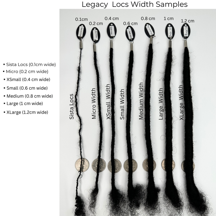 XSmall Width Standard Loc Extensions Color Honey Tip Variants(CUSTOM PRE-ORDER /SHIPS IN 2-6 WEEKS)