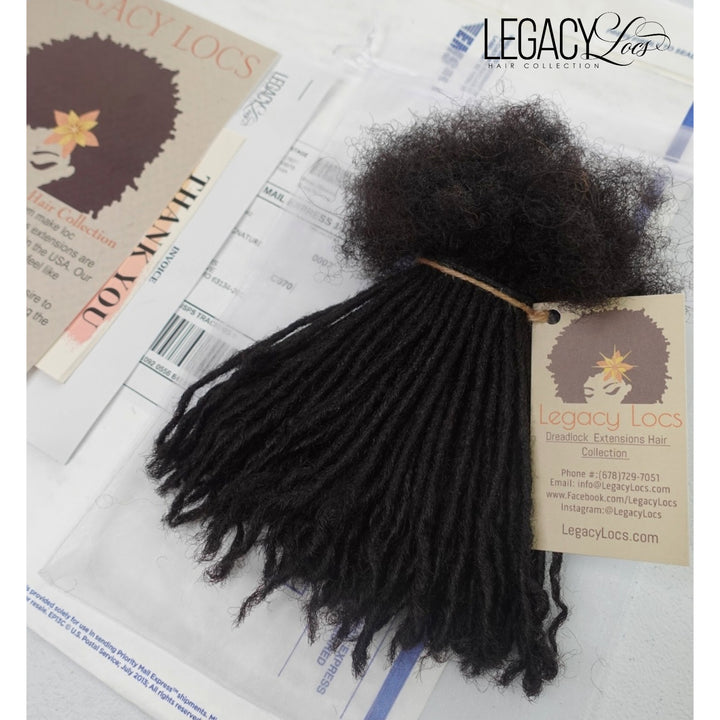 Micro Width Standard Coil Tip Loc Extensions (CUSTOM PRE-ORDER /SHIPS IN 2-6 WEEKS)