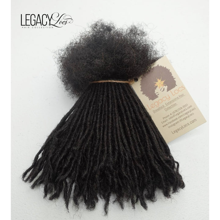 *Standard Coiled Tip*  Loc Extensions Small Width (10 Locs Per Bundle)