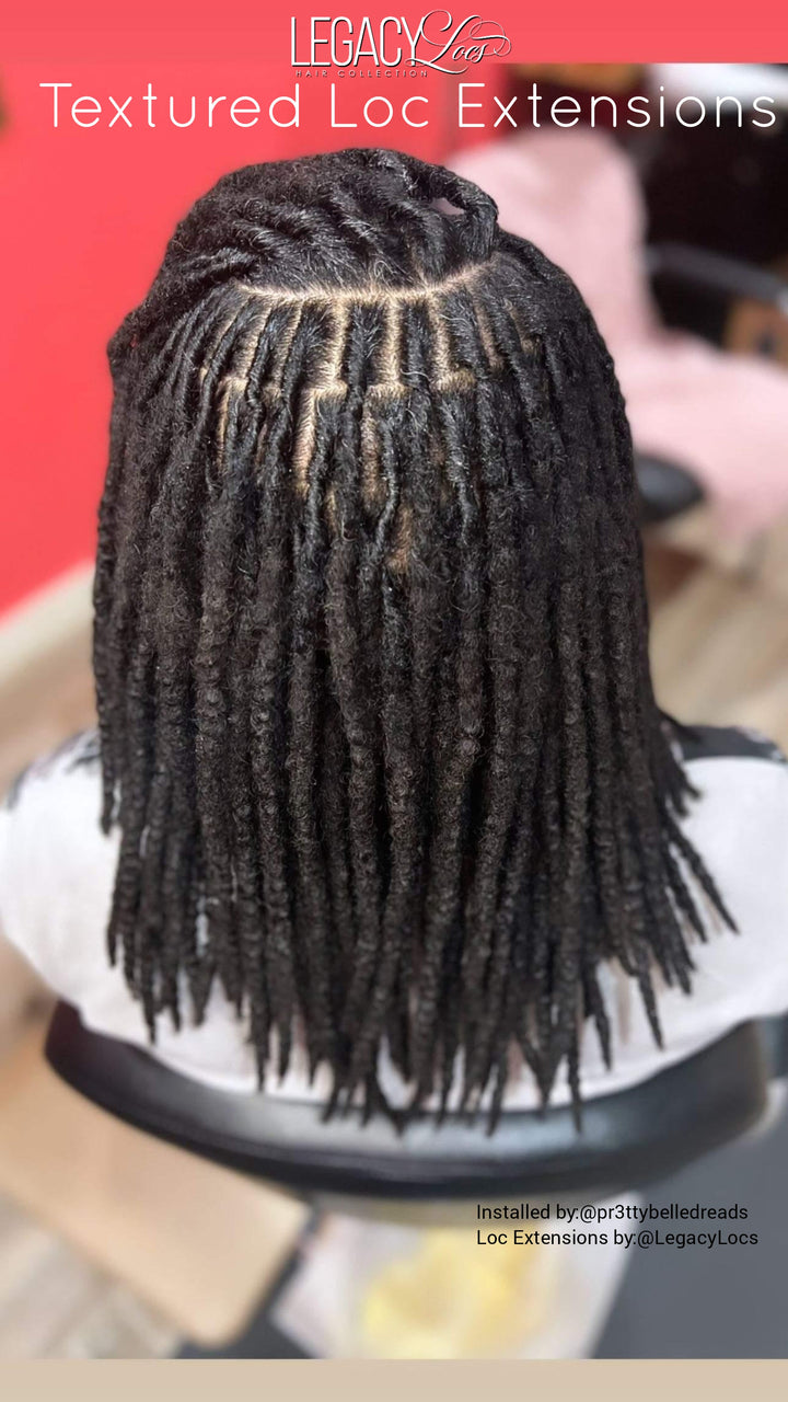 Micro Width Textured  Loc Extensions (CUSTOM PRE-ORDER /SHIPS IN 2-6 WEEKS)