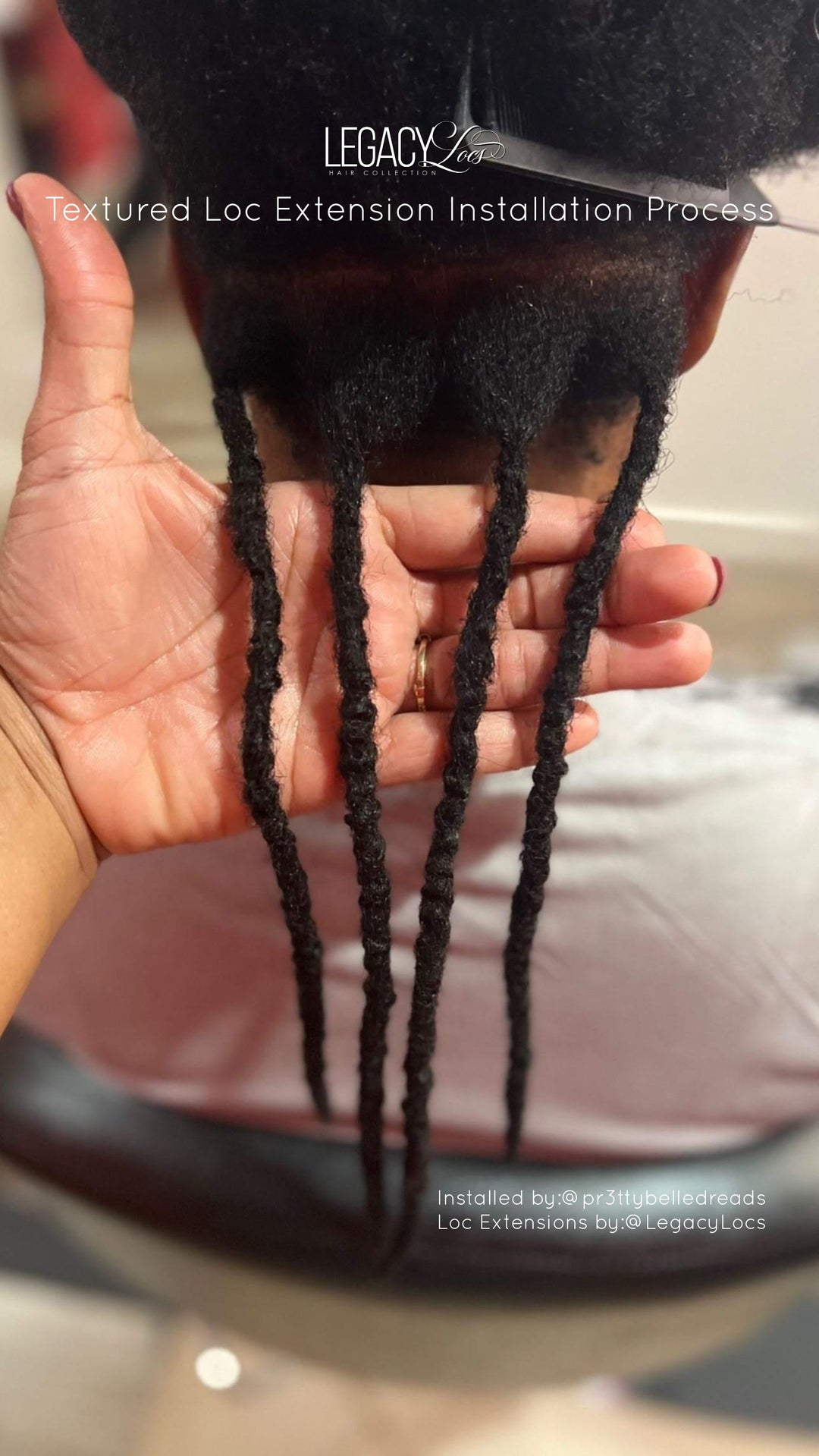 Micro Width Textured  Loc Extensions (CUSTOM PRE-ORDER /SHIPS IN 2-6 WEEKS)