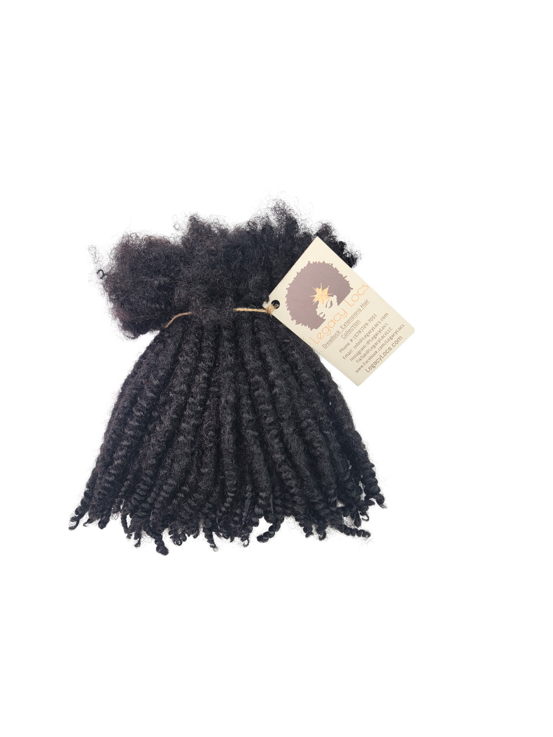 Textured Coil Tip Human Hair Loc Extensions