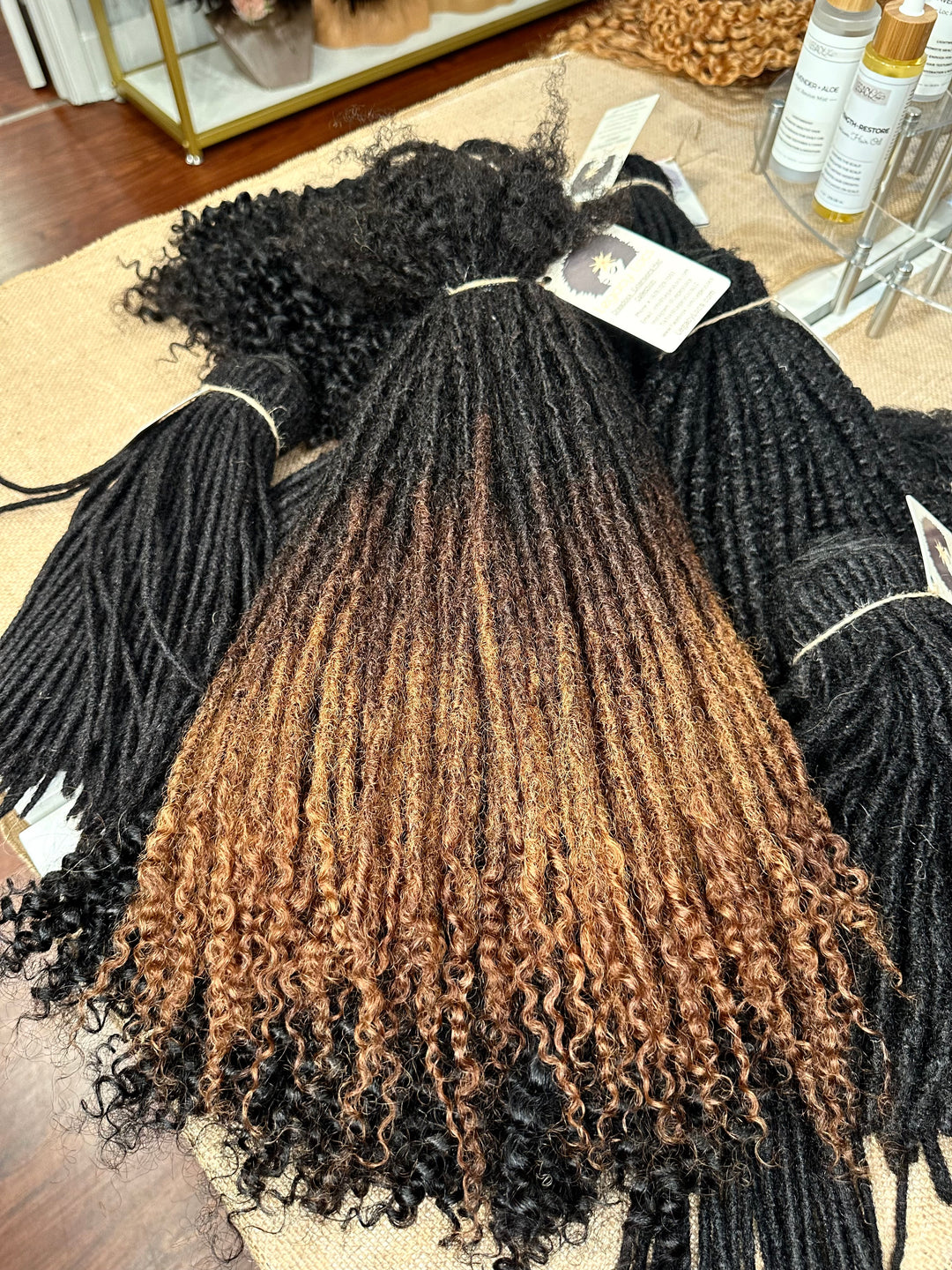 XSmall Width-Interloc'd Coil  Loc Extensions *100 Locs Bundle*(READY TO SHIP IN 1-3 BUSINESS DAYS)