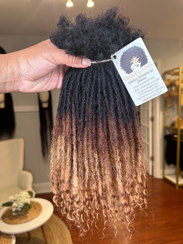 XSmall Width-Interloc'd Coil  Loc Extensions *100 Locs Bundle*(READY TO SHIP IN 1-3 BUSINESS DAYS)