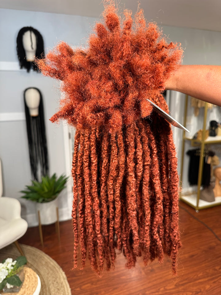 Odyssey Loc Extensions | 100 Locs | Medium Width | 16” | Color Copper| Ready to Ship