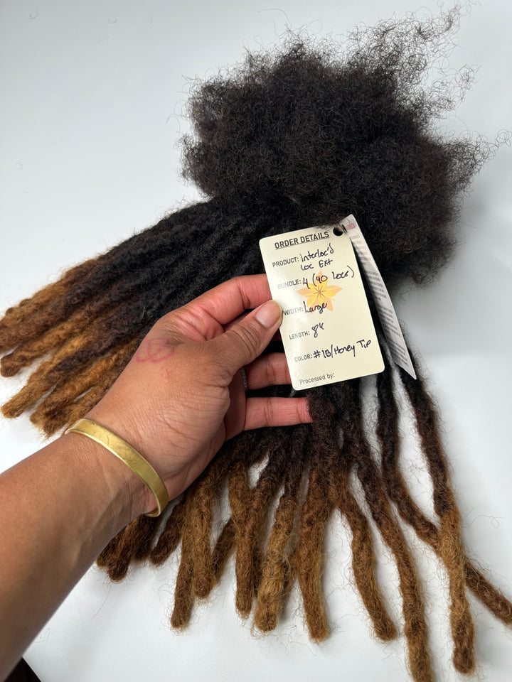 Large Width-Interloc'd  Loc Extensions * 40 Locs Bundle*(READY TO SHIP IN 1-3 BUSINESS DAYS)