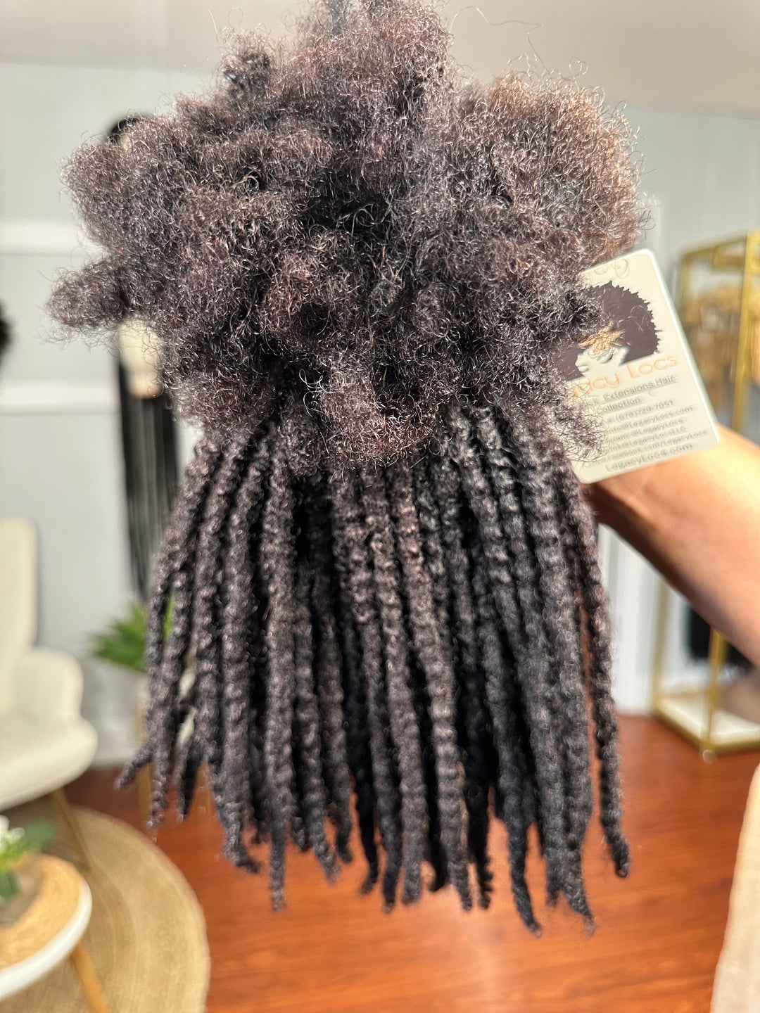Textured Coil Loc Extensions | 90 Locs | Small | 10” | 