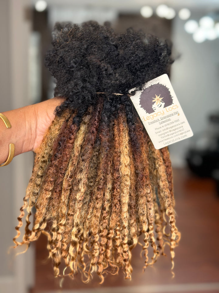 Medium Width- Textured Coil Extensions *60 Loc Bundle*(READY TO SHIP IN 1-3 BUSINESS DAYS)