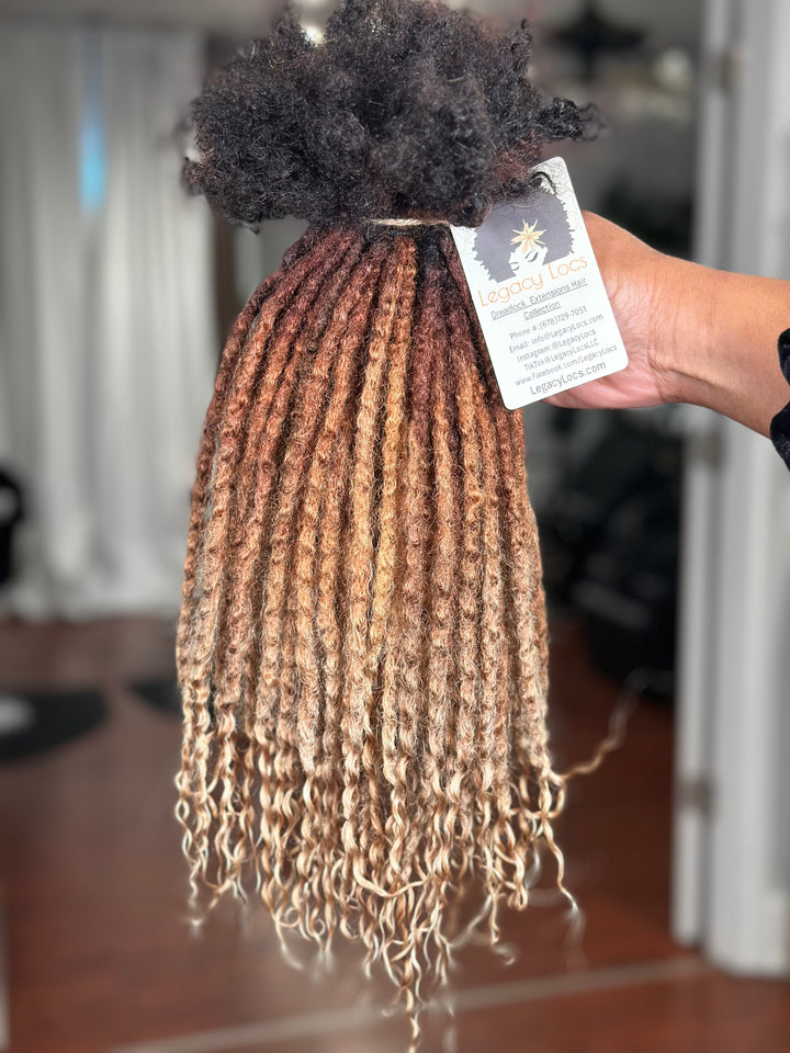 Small Width-Textured Coil  Loc Extensions *80 Locs Bundle*(READY TO SHIP IN 1-3 BUSINESS DAYS)