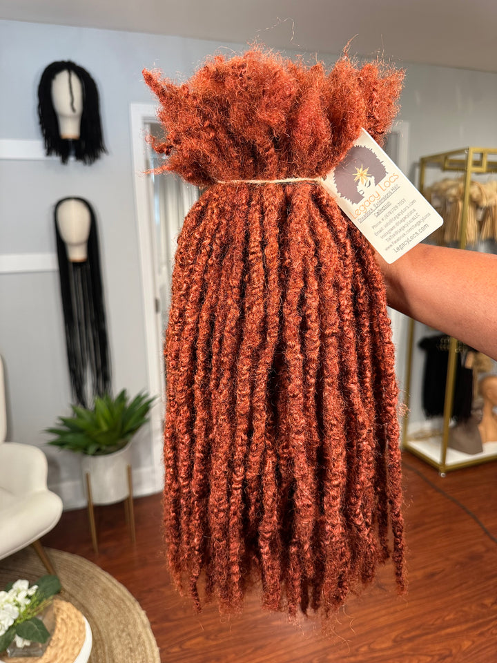 Odyssey Loc Extensions | 100 Locs | Medium Width | 16” | Color Copper| Ready to Ship