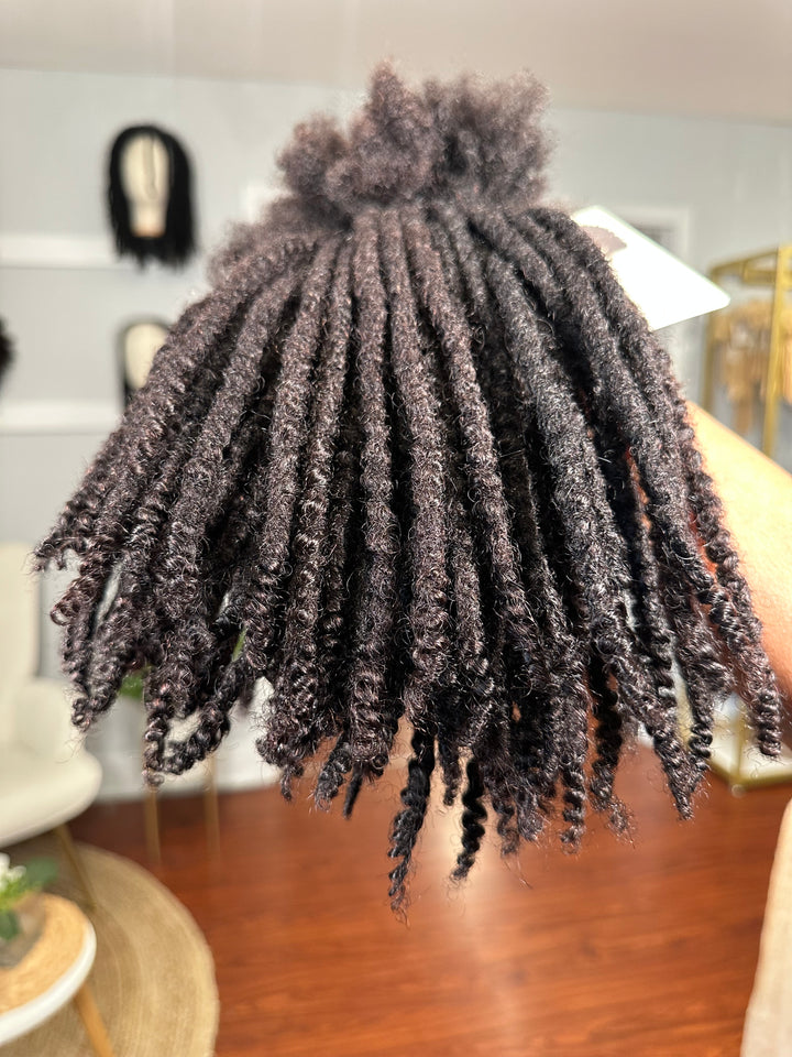 Textured Coil Loc Extensions | 90 Locs | Small | 10” | 