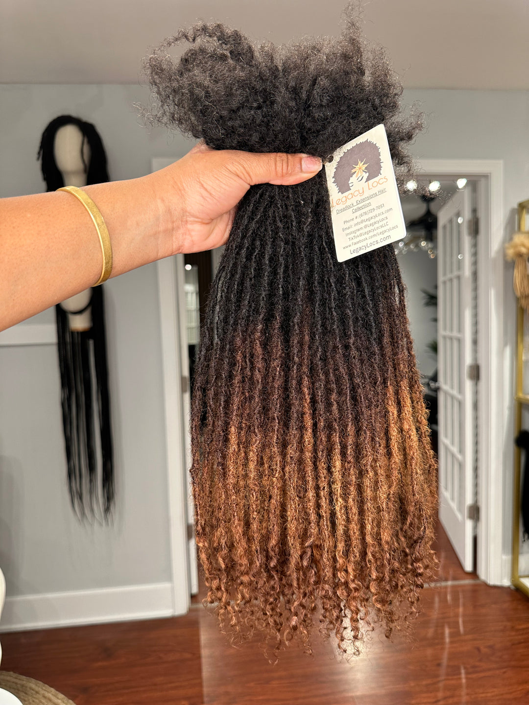 XSmall Width-Interloc'd Coil  Loc Extensions *100 Locs Bundle*(READY TO SHIP IN 1-3 BUSINESS DAYS)