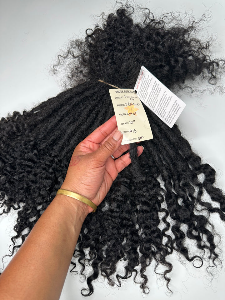 Large Width-Fluffy Fusion Loc Extensions *70 Loc Bundle*(READY TO SHIP IN 1-3 BUSINESS DAYS)