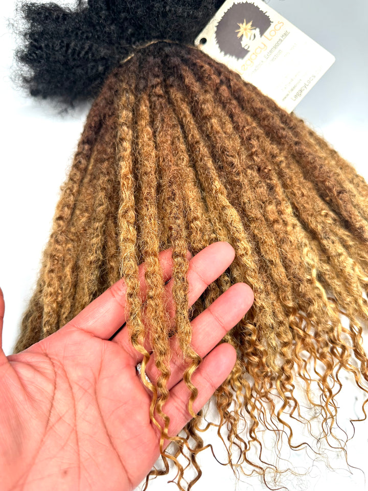 Small Width- Textured Coil Extensions *100 Loc Bundle*(READY TO SHIP IN 1-3 BUSINESS DAYS)