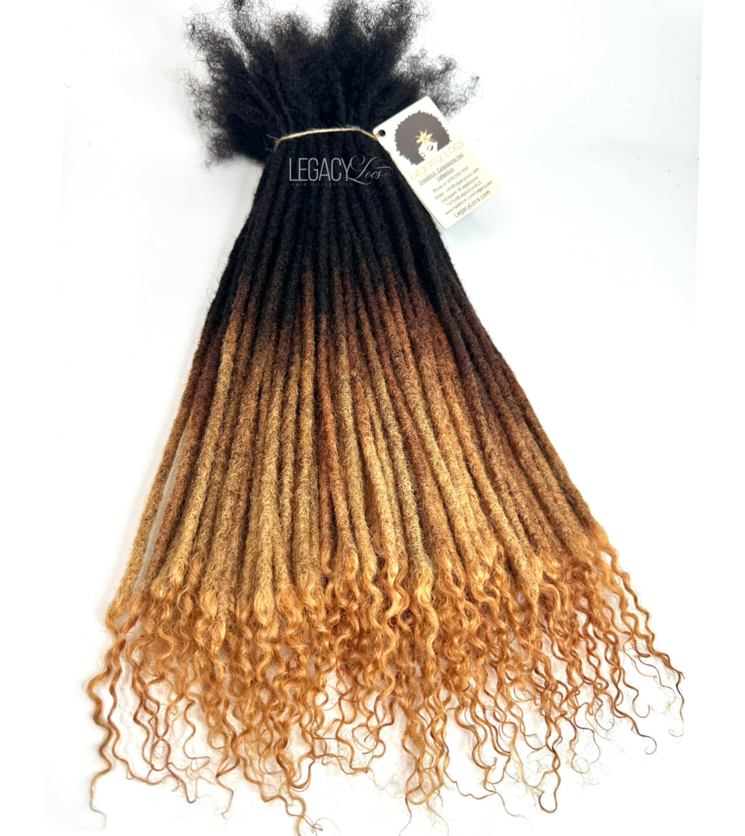 Loc String Small Standard Coil Loc Extensions| Honey Ombre Variants | Human Hair ...