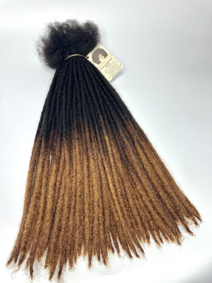 Micro Width Standard Loc Extensions Color Honey Tip Variants(CUSTOM PRE-ORDER /SHIPS IN 2-6 WEEKS)