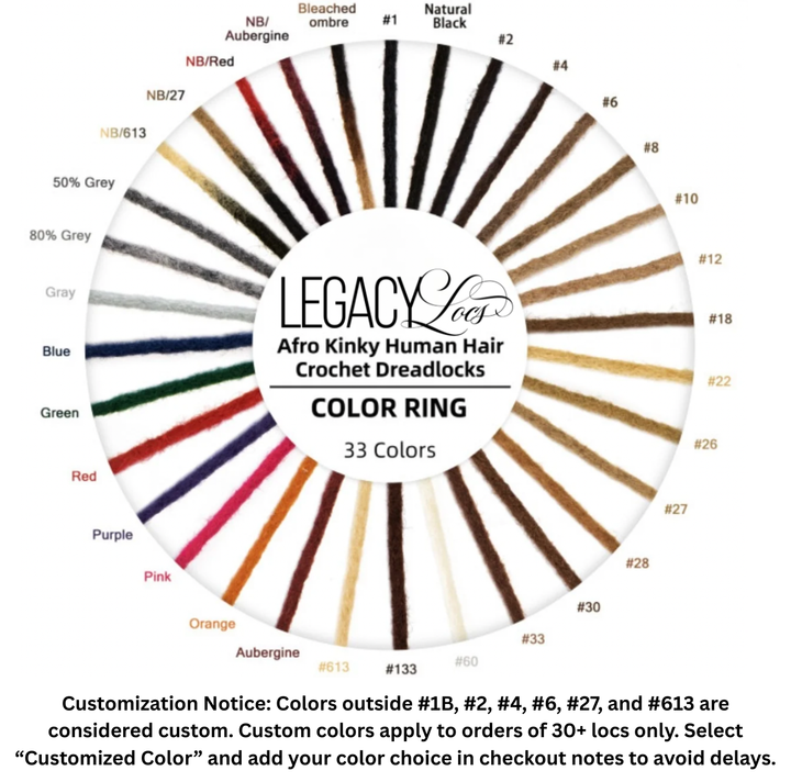 Large Width Textured Loc Extensions (CUSTOM PRE-ORDER /SHIPS IN 2-6 WEEKS)