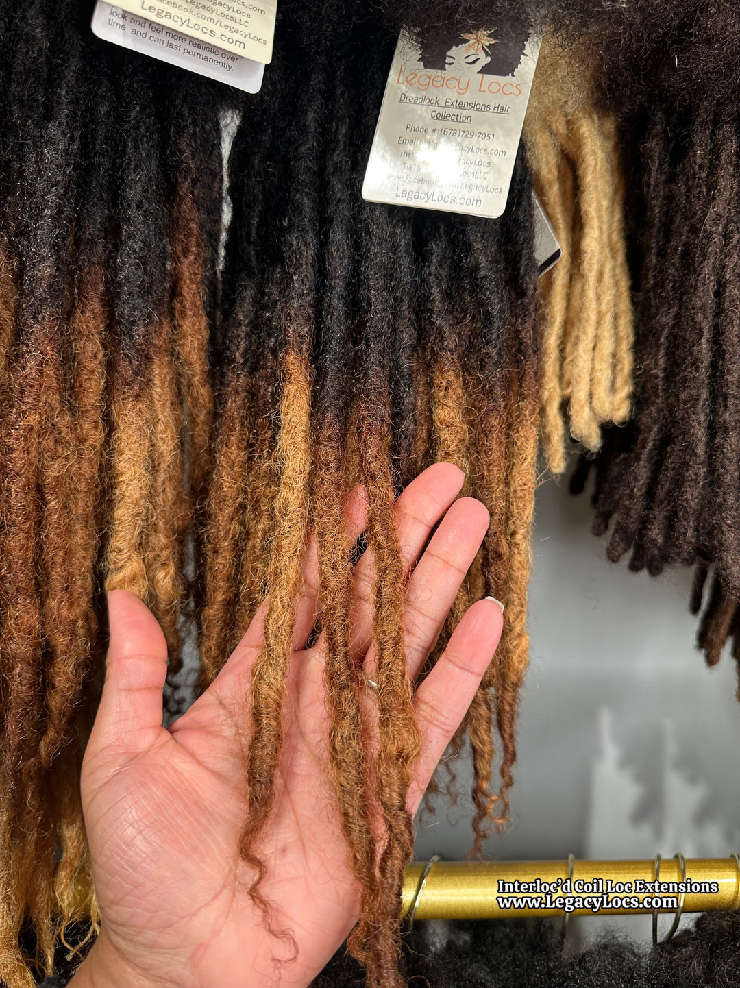 Medium Width-Interloc'd Coil  Loc Extensions *50 Locs Bundle*(READY TO SHIP IN 1-3 BUSINESS DAYS)