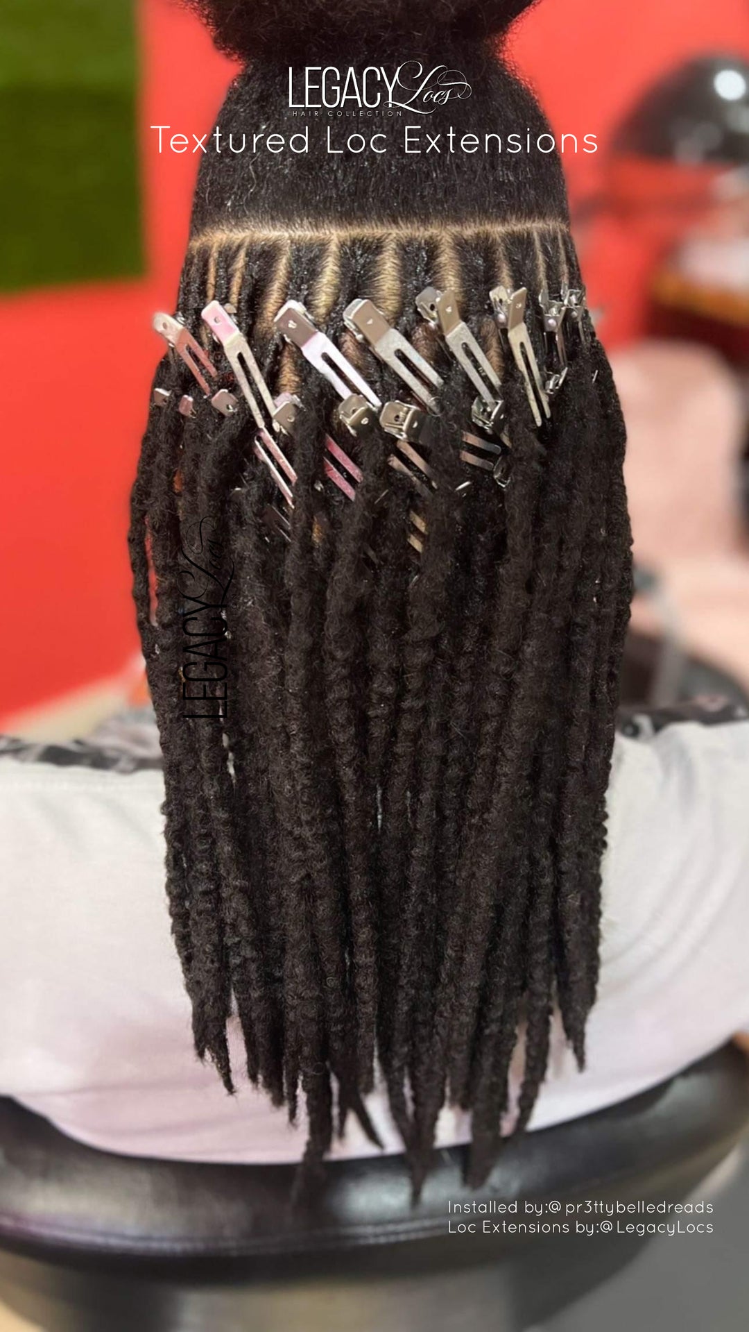 XSmall Width Textured Loc Extensions (CUSTOM PRE-ORDER /SHIPS IN 2-6 WEEKS)