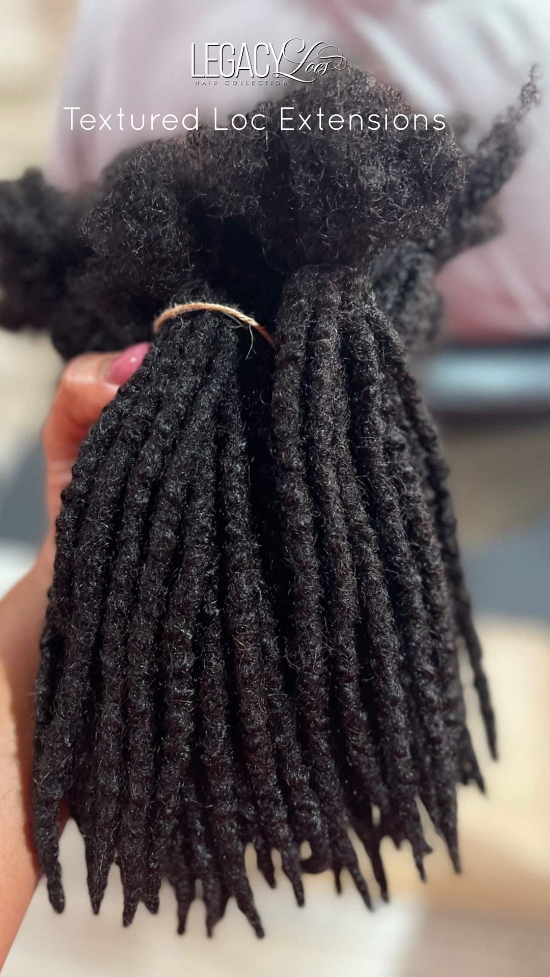 XSmall Width Textured Loc Extensions (CUSTOM PRE-ORDER /SHIPS IN 2-6 WEEKS)