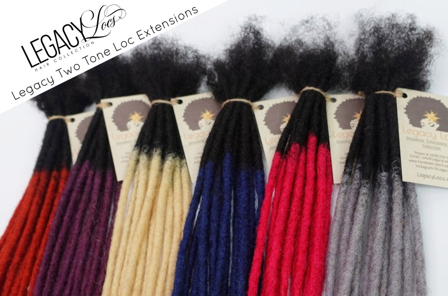 Standard Loc Extension Bundles Color Two/Tone (CUSTOM PRE-ORDER /SHIPS IN 2-6 WEEKS) 30 Locs Per Bundle 6” Micro Width