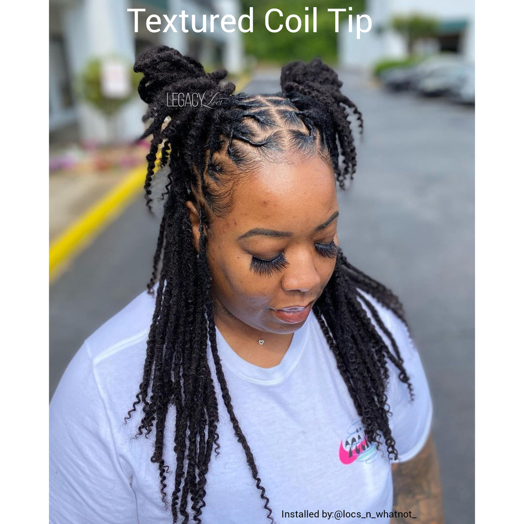 Large Width Textured Coil Loc Extensions (CUSTOM PRE-ORDER /SHIPS IN 2 ...