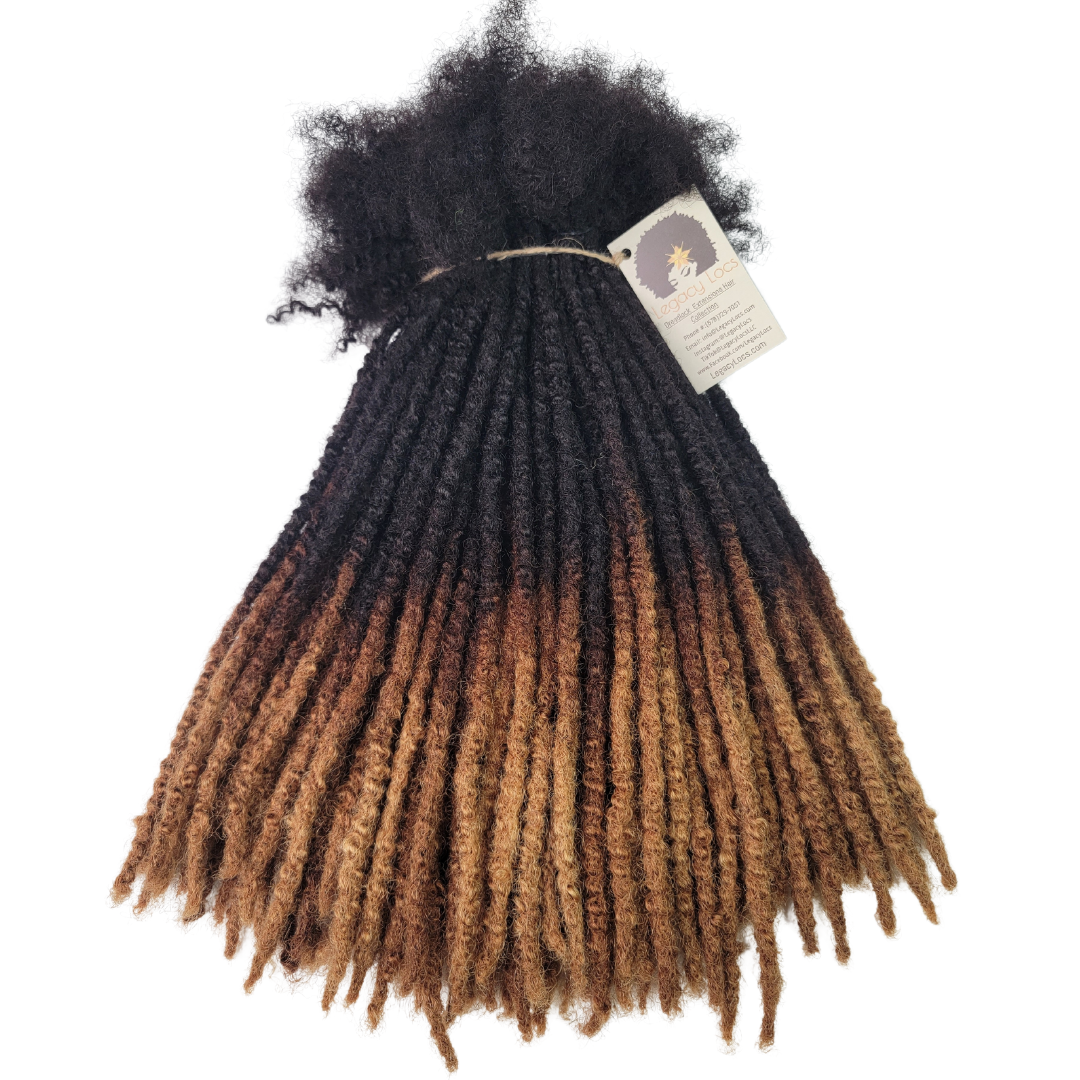 Micro Width Textured Loc Extensions Color Honey Tip Variants(CUSTOM PRE-ORDER /SHIPS IN 2-6 WEEKS)