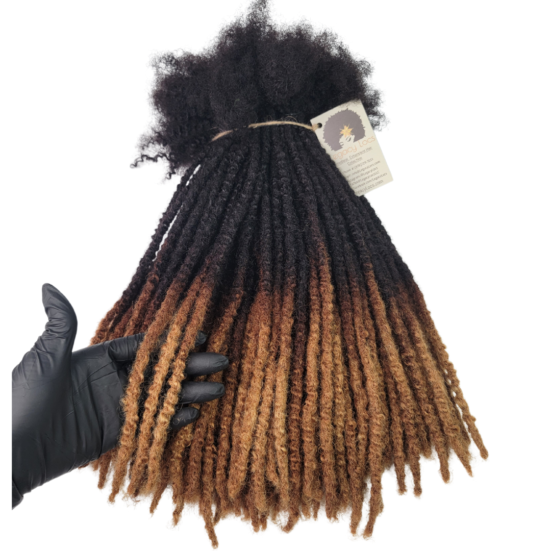 Large Width Textured Loc Extensions Color Honey Tip Variants(CUSTOM PR ...