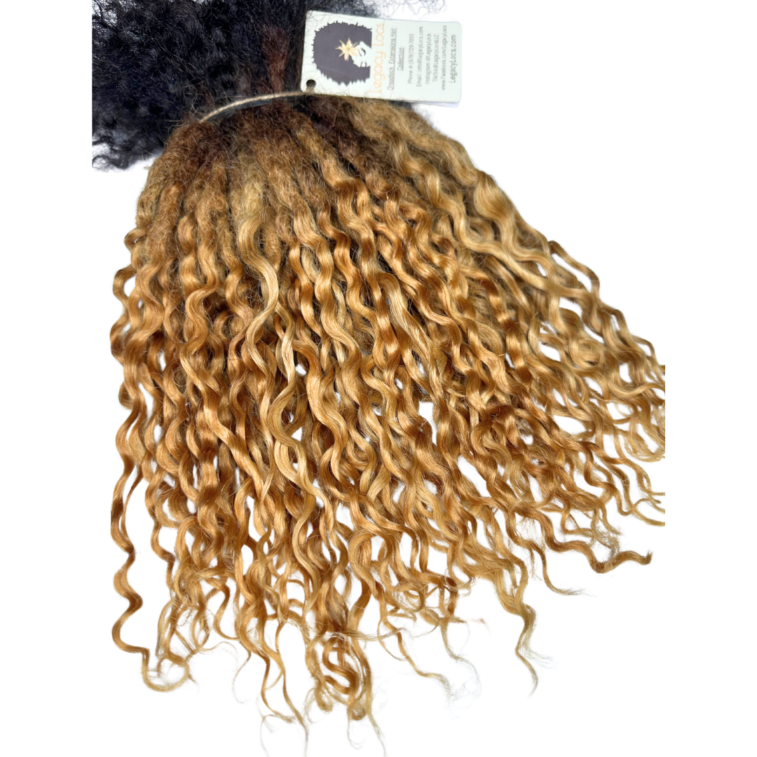 Large Width Fusion Loc Extensions Color Honey Tip Variants(CUSTOM PRE-ORDER /SHIPS IN 2-6 WEEKS)