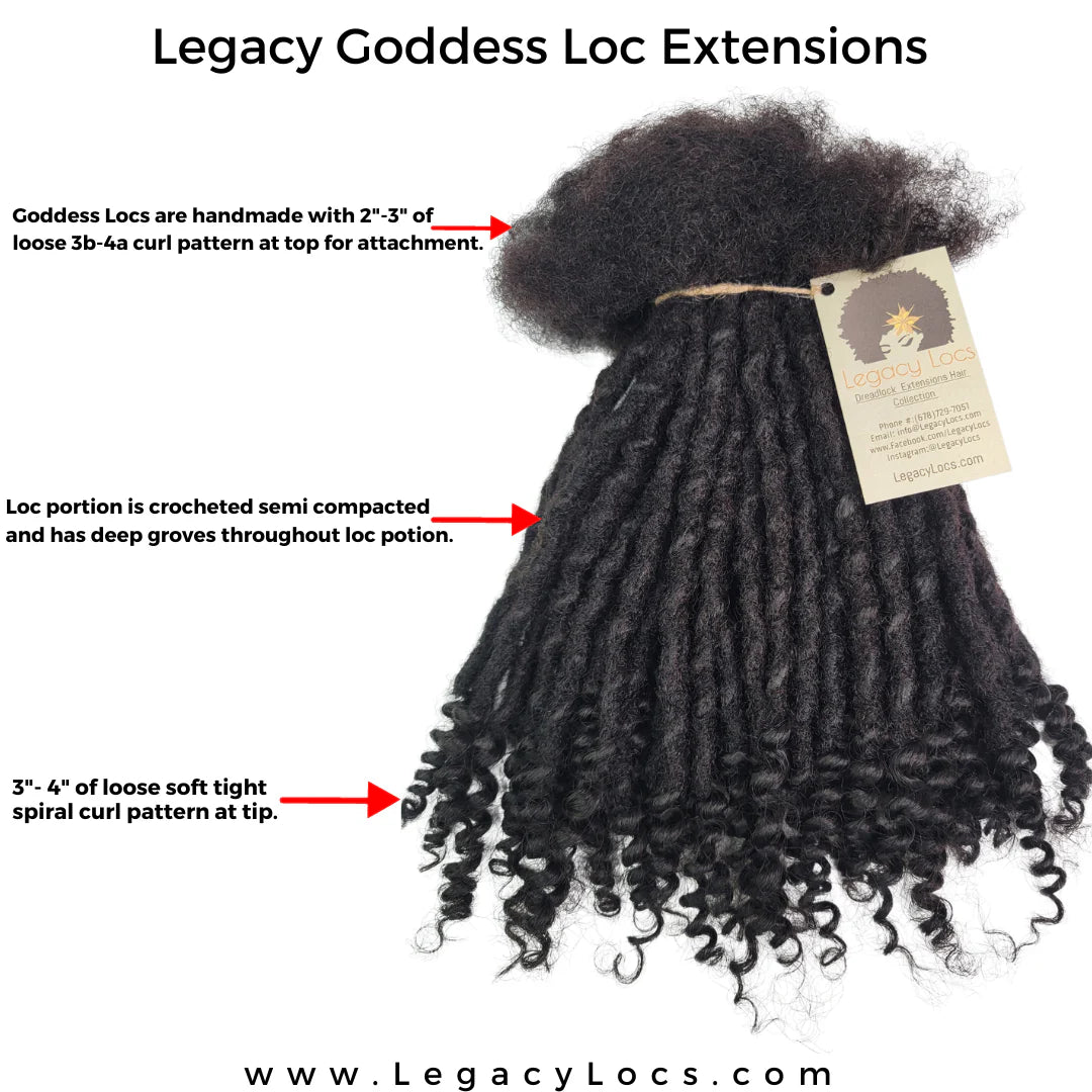 Medium Width Goddess Loc Extensions (CUSTOM PRE-ORDER /SHIPS IN 2-6 WEEKS)