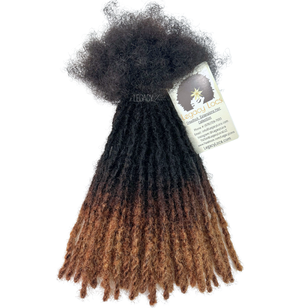 Micro Width Interloc'd Loc Extensions Color Honey Tip Variants(CUSTOM ...