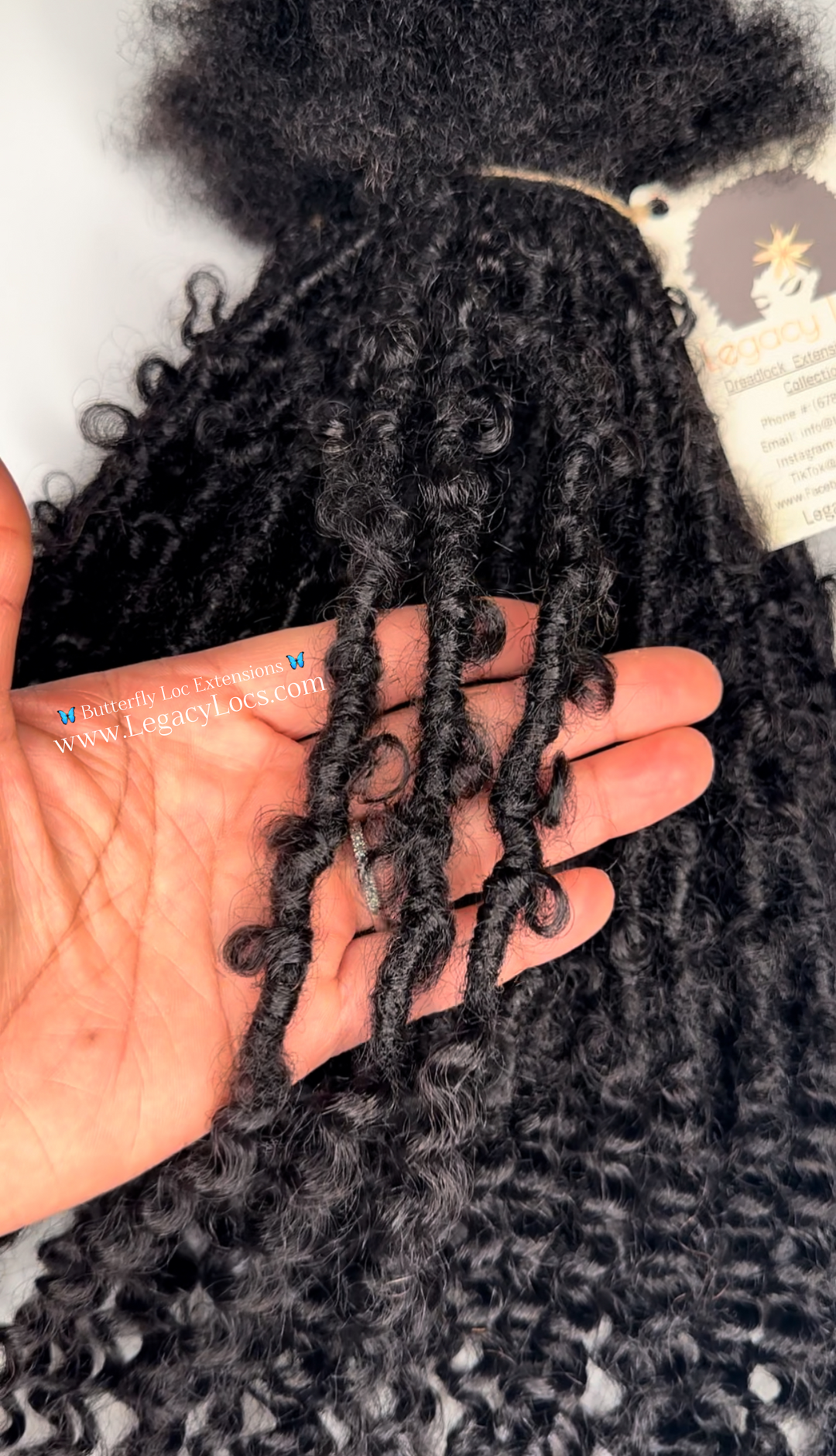 Small Width- Butterfly Loc Extensions *50 Loc Bundle*(READY TO SHIP IN 1-3 BUSINESS DAYS)