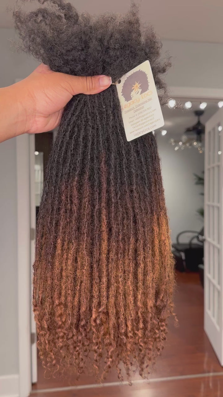 XSmall Width-Interloc'd Coil  Loc Extensions *100 Locs Bundle*(READY TO SHIP IN 1-3 BUSINESS DAYS)