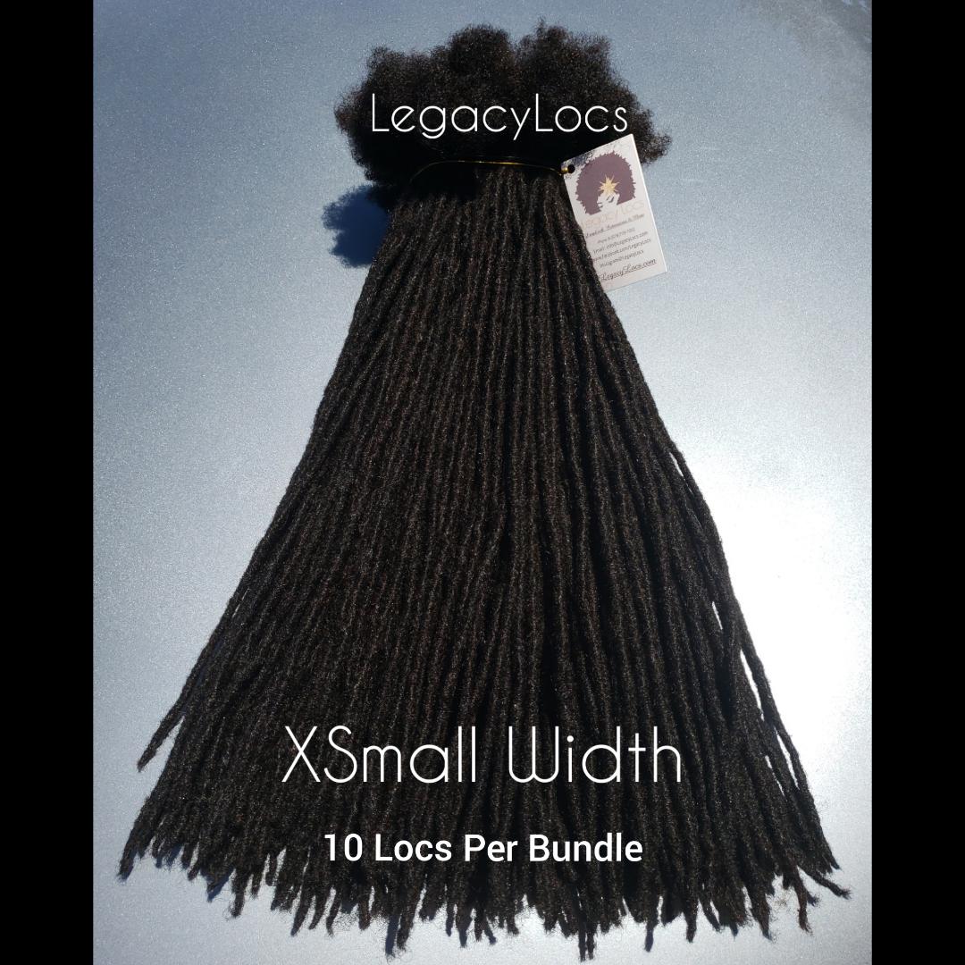*Standard* Loc Extensions XSmall Width (10 Locs Per Bundle)