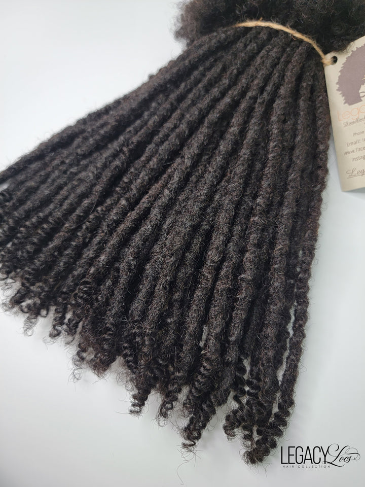 *Textured Coiled Tip* XSmall Width (10 Locs Per Bundle)