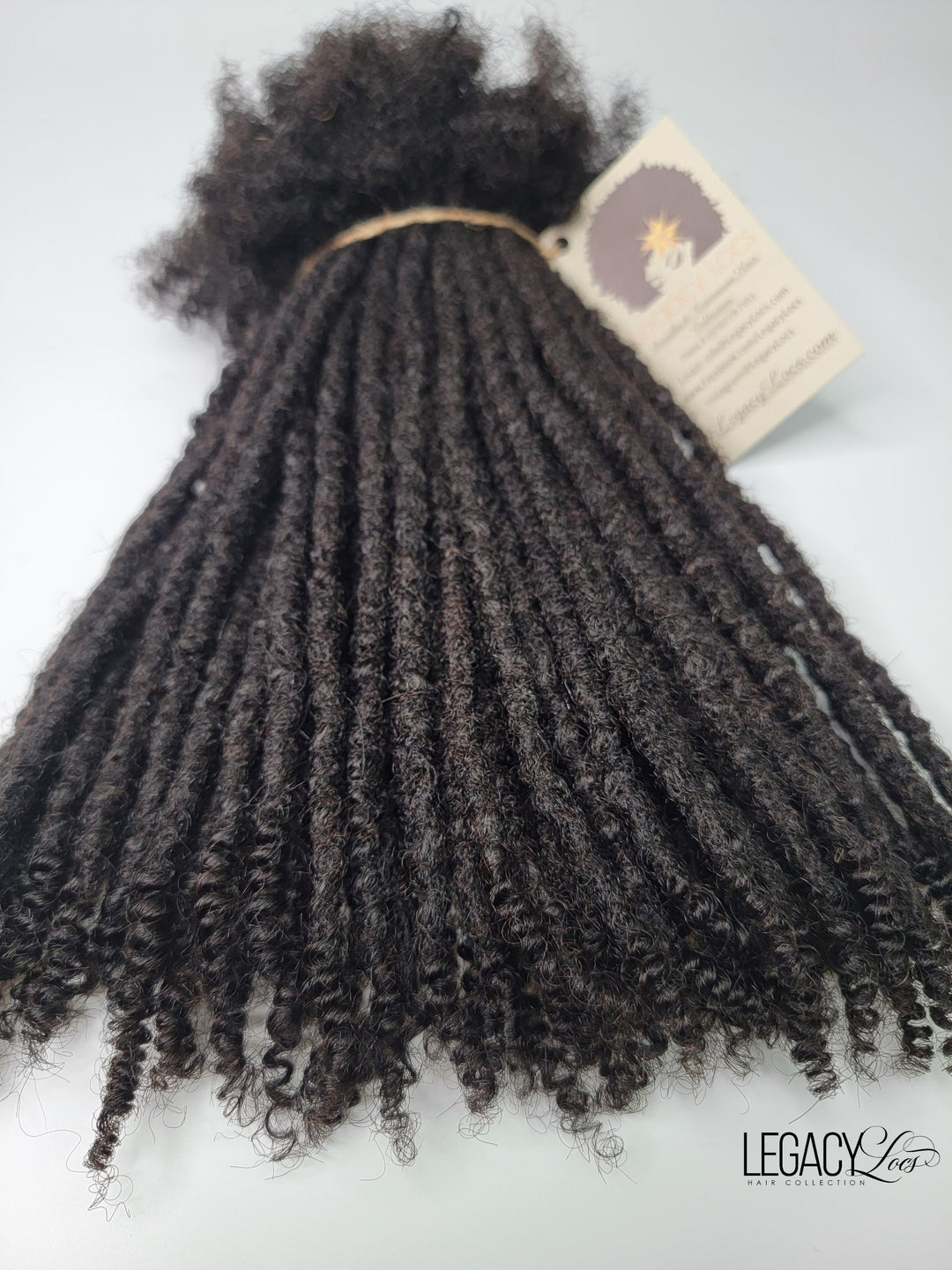 *Textured Coiled Tip* Large Width Loc Extension 10 Locs Per Bundle (PRE-ORDER)