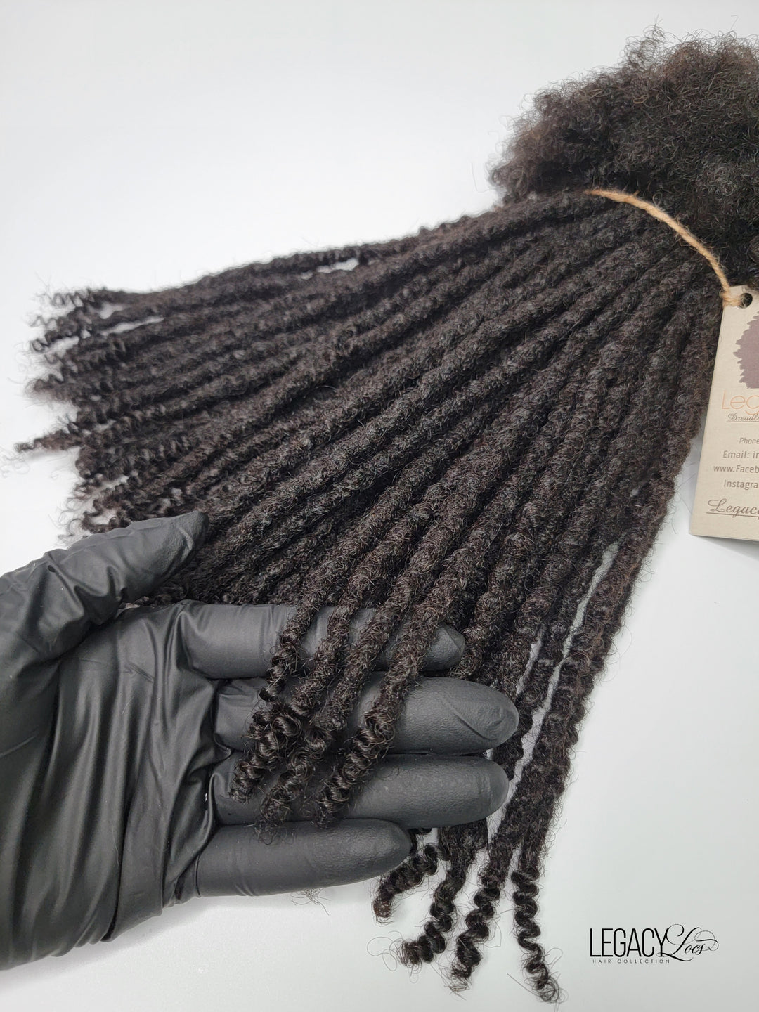 *Textured Coiled Tip*  XSmall Width 10 Locs Per Bundle (PRE-ORDER)