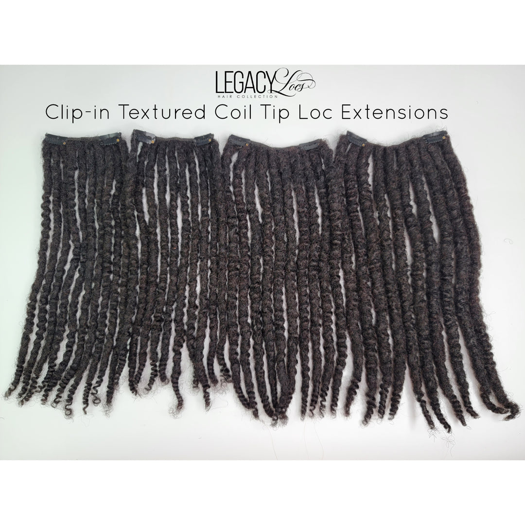 *Clip-in* Textured Coil Tip Loc Extension [Medium Width] (PRE-ORDER)